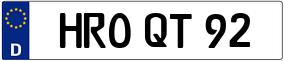 Truck License Plate